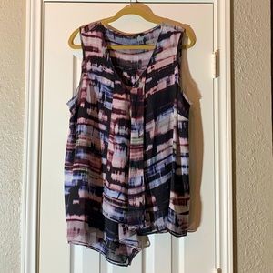 Simply Vera Multicolored Chiffon Tank Top